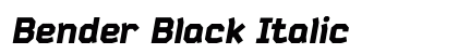 Bender Black Italic preview