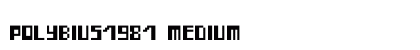Polybius1981 Medium Font Preview