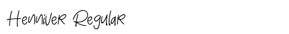 Henniver Regular Font Preview