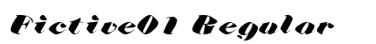 Fictive01 Regular Font Preview