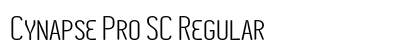 Cynapse Pro SC Regular Font Cynapse Pro SC Regular Font Preview