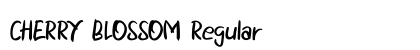 CHERRY BLOSSOM Regular Font Preview