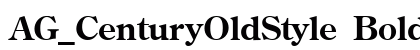 AG_CenturyOldStyle Bold preview