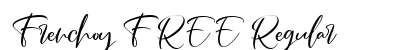Frenchoy FREE Regular Font Preview