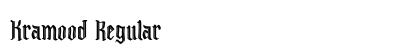 Kramood Regular Font Preview