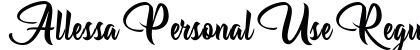 Allessa Personal Use Regular font free download