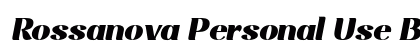 Rossanova Personal Use Black Italic preview Rossanova Personal Use Black Italic preview
