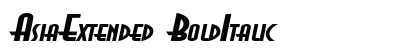 AsiaExtended BoldItalic preview