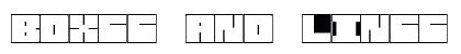 Boxes and Lines Regular Font Preview