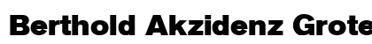 Berthold Akzidenz Grotesk BE Regular Preview
