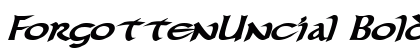 ForgottenUncial BoldItalic preview