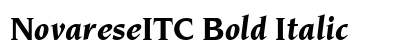 NovareseITC Bold Italic preview NovareseITC Bold Italic preview