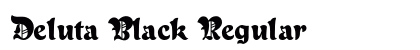 Deluta Black Regular font free download