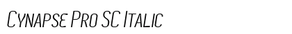 Cynapse Pro SC Italic Font Cynapse Pro SC Italic Font Preview