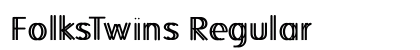 FolksTwins Regular Font Preview