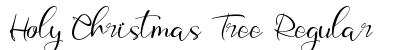 Holy Christmas Tree Regular Font Holy Christmas Tree Regular Font Preview