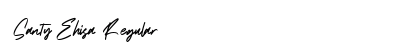 Santy Ehisa Regular Font Preview