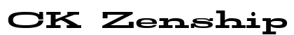 CK Zenship Regular Font Preview