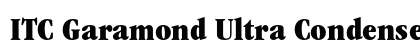 ITC Garamond Ultra Condensed Preview