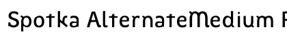 Spotka AlternateMedium Regular Font Preview