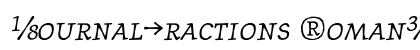 JournalFractions RomanItalic preview