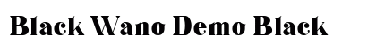 Black Wano Demo Black preview