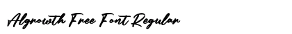 Algrowth Free Font Regular preview Algrowth Free Font Regular preview
