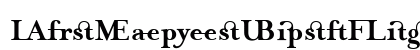 MrsEavesJustLig Bold preview