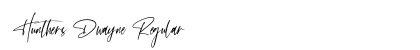 Hunthers Dwayne Regular Font Preview