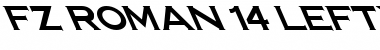 FZ ROMAN 14 LEFTY Font