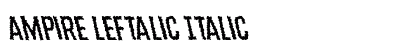 Ampire Leftalic Italic preview