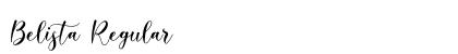Belista Regular Font Preview