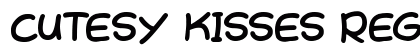 Cutesy Kisses Regular Font Preview