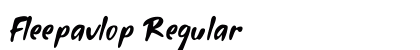 Fleepavlop Regular Font Preview