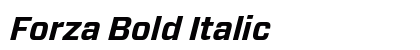 Forza Bold Italic font free download
