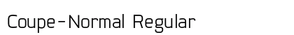 Coupe-Normal Regular Font Preview