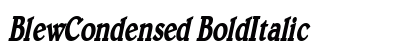BlewCondensed BoldItalic preview