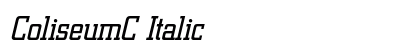 ColiseumC Italic Font Preview