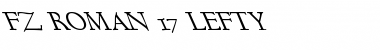 Download FZ ROMAN 17 LEFTY Font