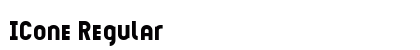 ICone Regular Font ICone Regular Font Preview
