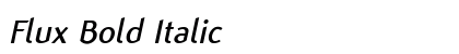 Flux Bold Italic Font Preview