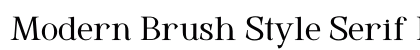 Modern Brush Style Serif Person Regular preview