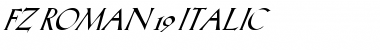 Download FZ ROMAN 19 ITALIC Font