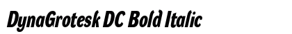 DynaGrotesk DC Bold Italic preview DynaGrotesk DC Bold Italic preview