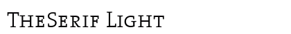 TheSerif Light Preview