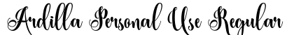 Ardilla Personal Use Regular preview