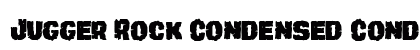Jugger Rock Condensed Condensed Font Preview