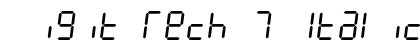 Digit Tech 7 Italic preview