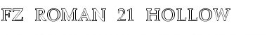 FZ ROMAN 21 HOLLOW Normal Font
