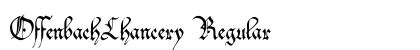 OffenbachChancery Regular Font Preview